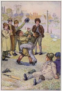 Ilustración para los días escolares de Tom Brown de Louis John Rhead